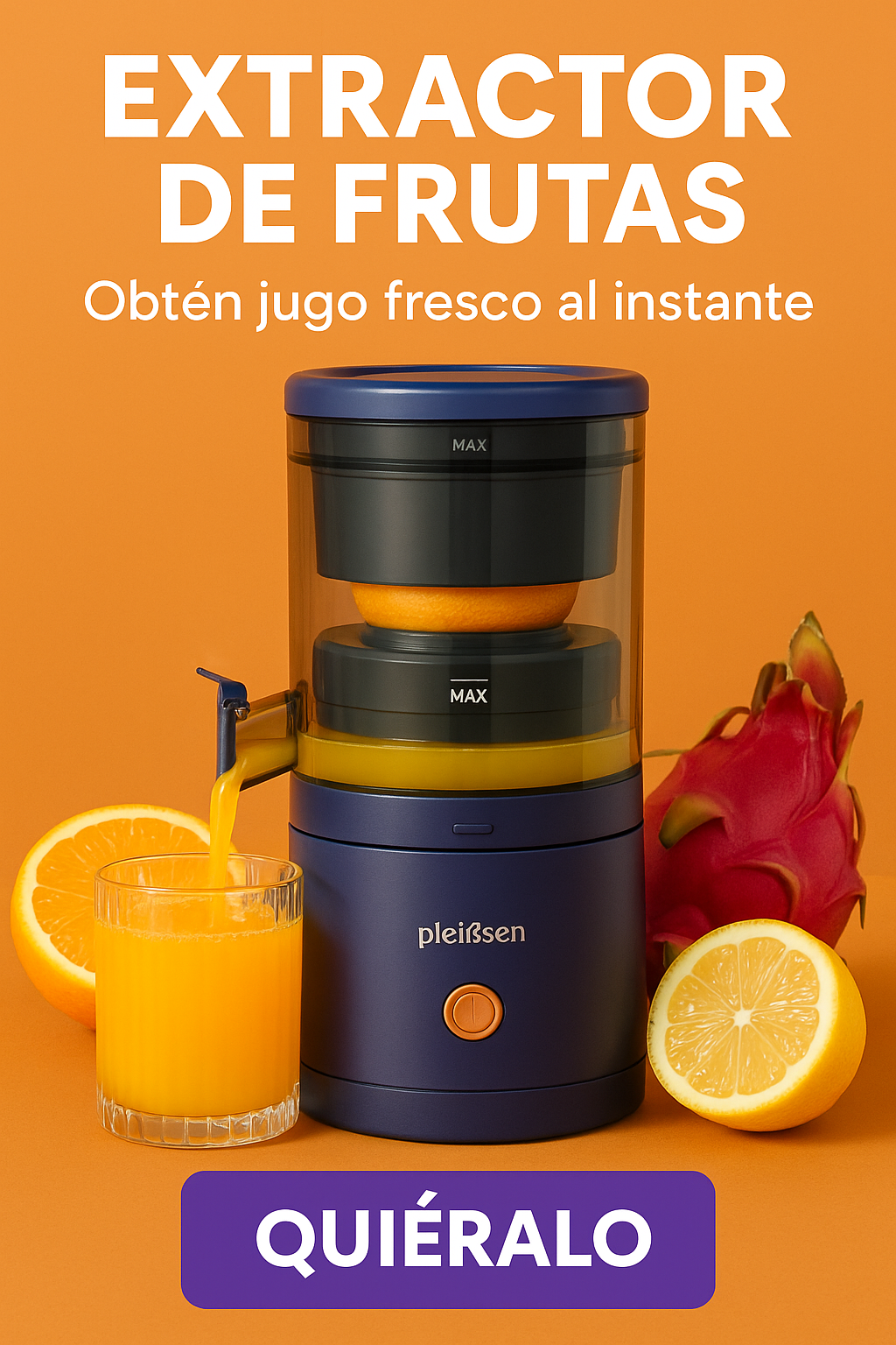 VITAMASTER PRO: Extractor de Jugos de Presión en Frío